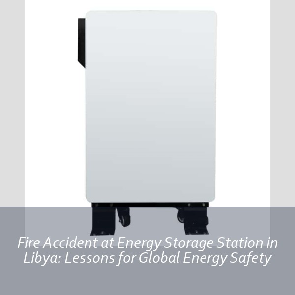 Fire Accident at Energy Storage Station in Libya: Lessons for Global Energy Safety